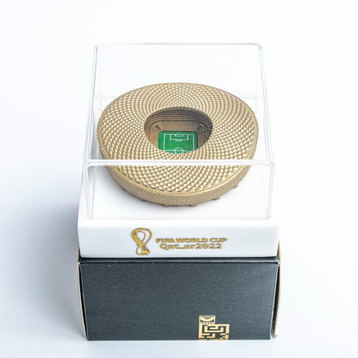 صورة Lusail Miniature Model Of Qatar World Cup stadiums with Official Fifa Logo